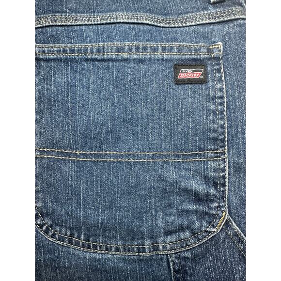 Dickies Men's Carpenter Jeans Relaxed Fit Straight Leg Blue 40x30 Medium Wash - Picture 6 of 7